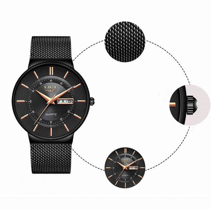 Watch - Minimalist Slim Band Waterproof Quartz Watch