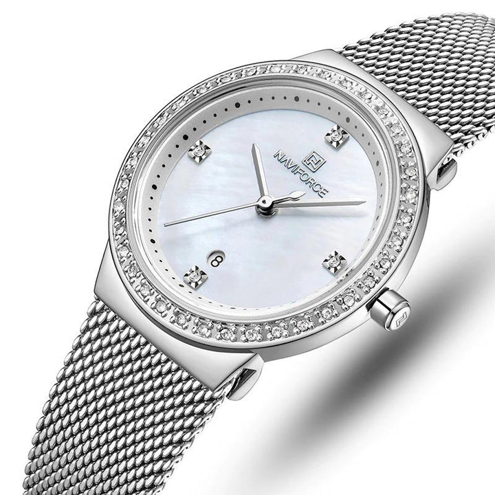 Watch - Minimalist Stainless Steel Mesh Strap Quartz Watch