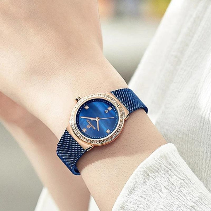 Watch - Minimalist Stainless Steel Mesh Strap Quartz Watch