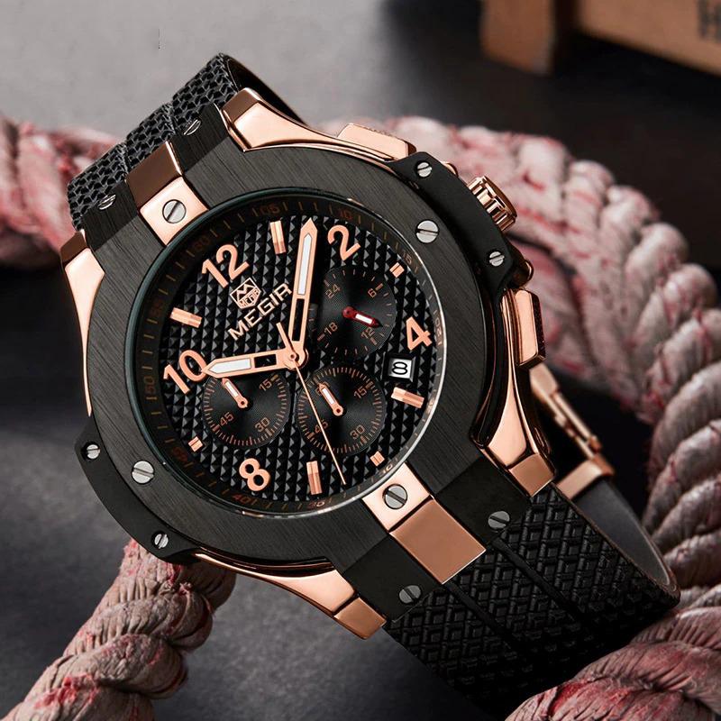 Watch - Multi-Dial Sports Chronograph Quartz Watch