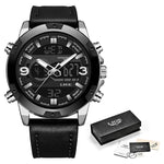 Watch - Multifunction Chronograph Leather Band Quartz Watch