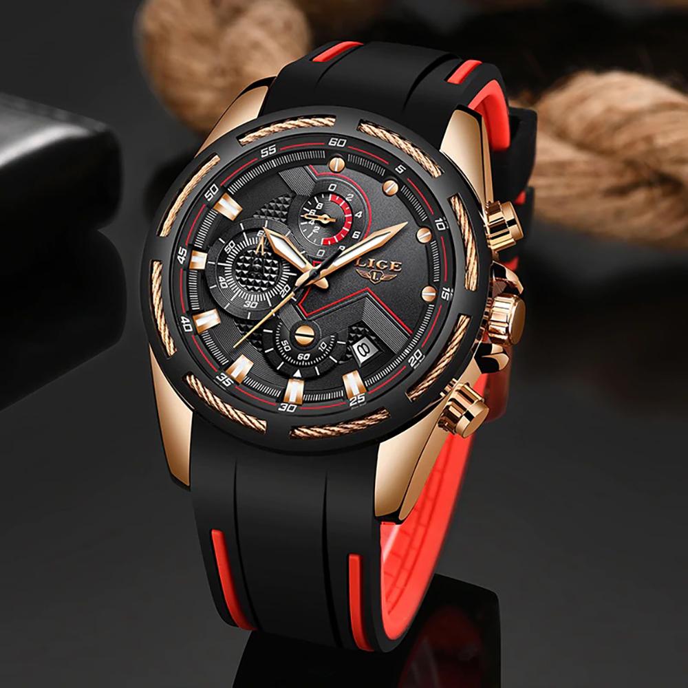 Watch - Multifunction Chronograph Silicone Strap Quartz Watch