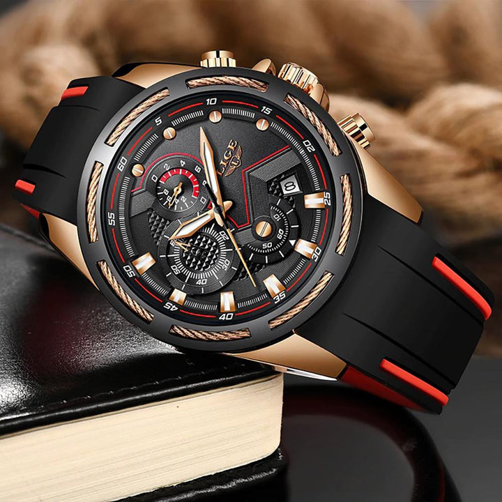 Watch - Multifunction Chronograph Silicone Strap Quartz Watch