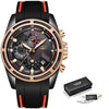 Watch - Multifunction Chronograph Silicone Strap Quartz Watch