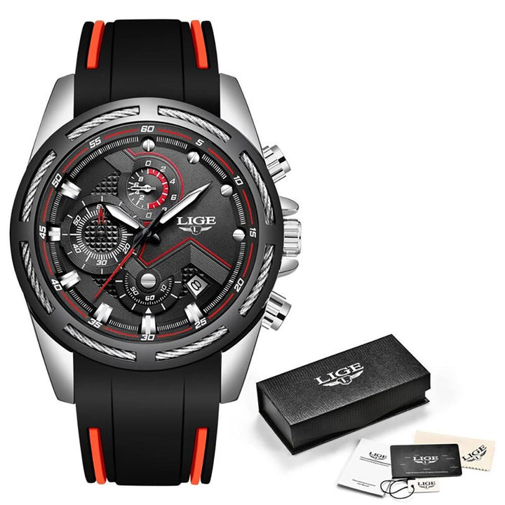 Watch - Multifunction Chronograph Silicone Strap Quartz Watch