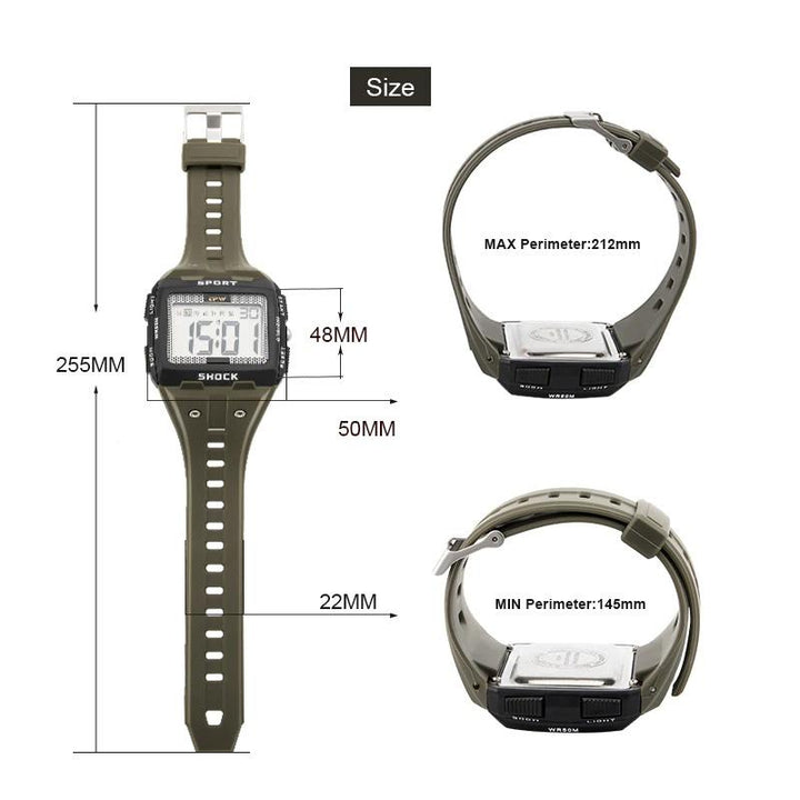 Watch - Multifunctional Large Dial Camouflage Quartz Wristwatch