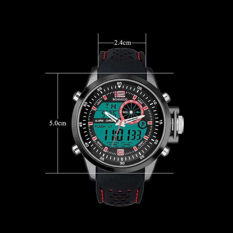 Watch - Outdoor Sport Dual Time Display Digital Quartz Watch