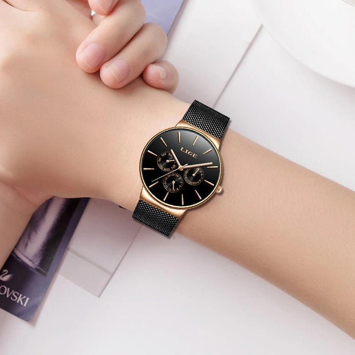 Watch - Premium Quality Ultra Thin Mesh Band Quartz Watch