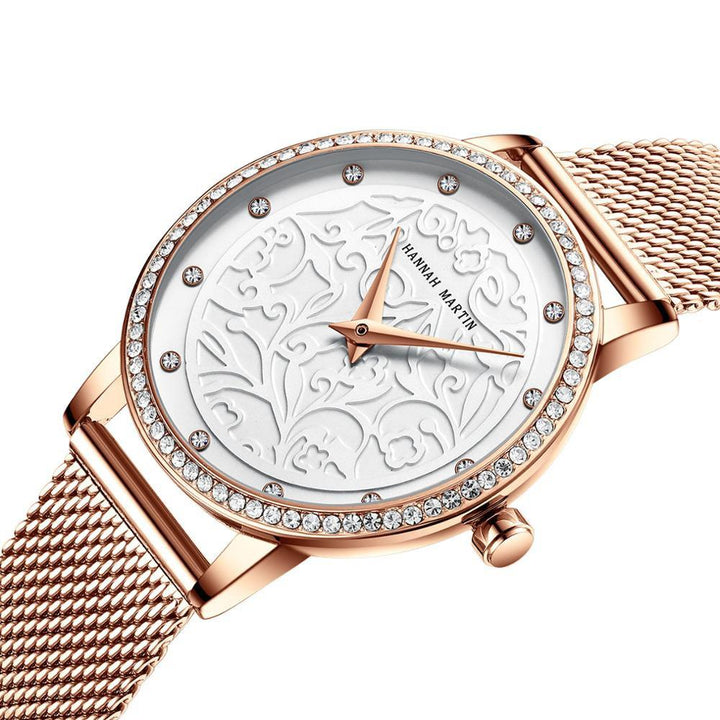 Watch - Rhinestone And Laces Dial Quartz Watch