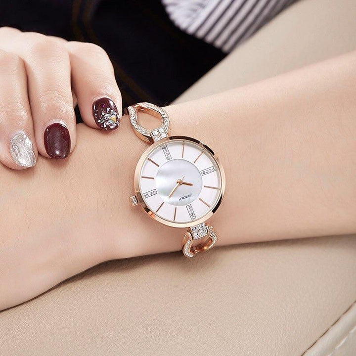 Watch - Rhinestone Embedded Leisure Quartz Watch