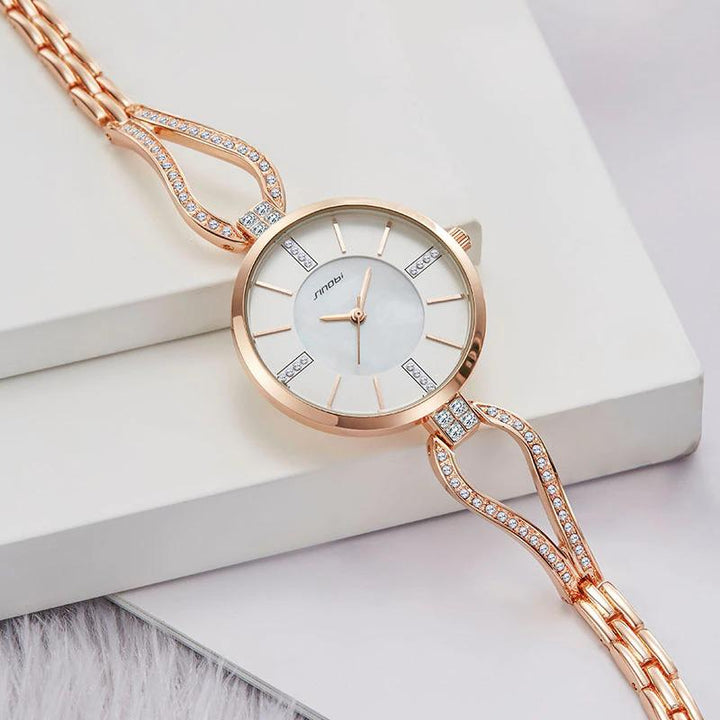 Watch - Rhinestone Embedded Leisure Quartz Watch