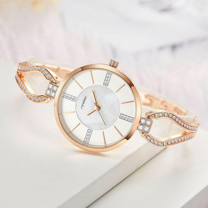 Watch - Rhinestone Embedded Leisure Quartz Watch