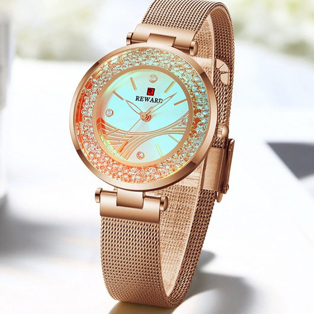 Watch - Rhinestone Embellished Dial Quartz Watch