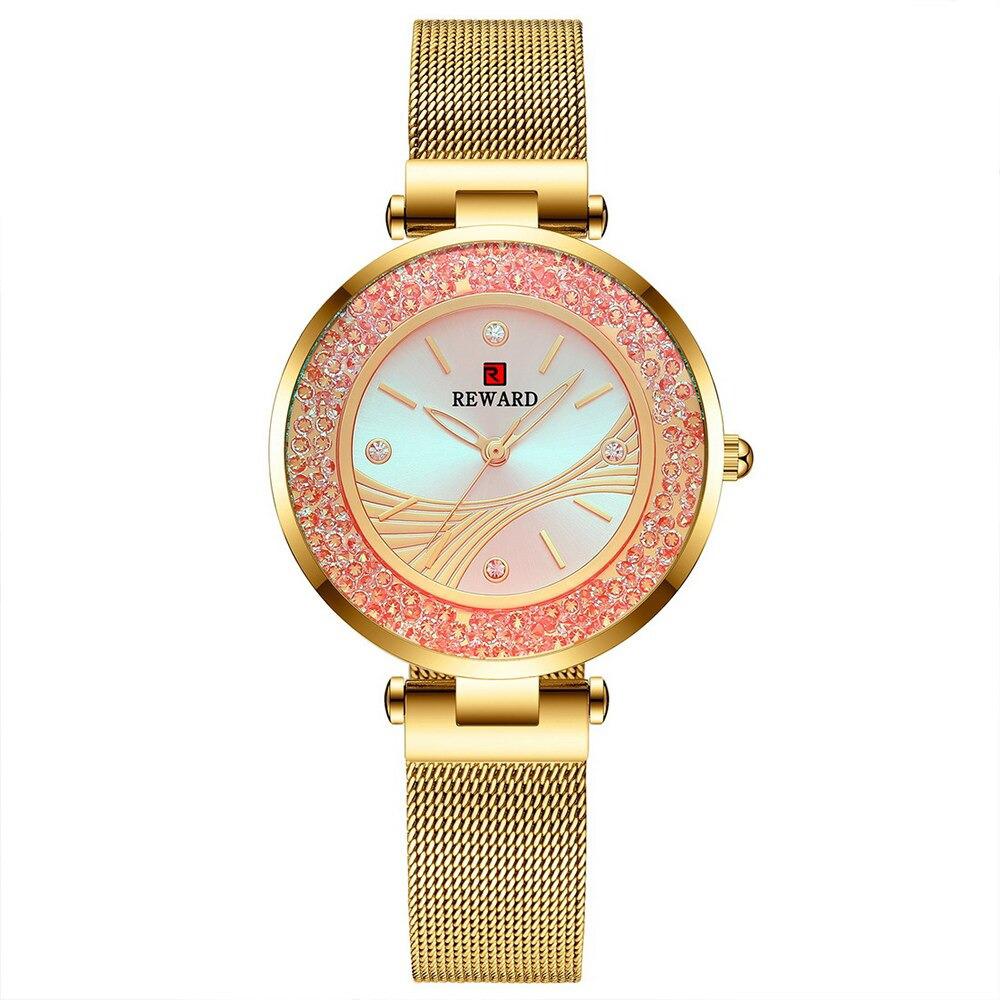 Watch - Rhinestone Embellished Dial Quartz Watch