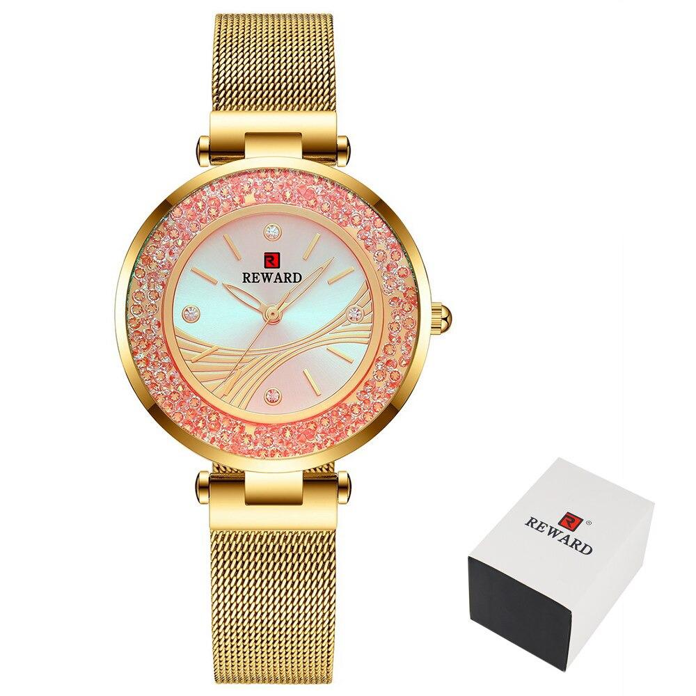 Watch - Rhinestone Embellished Dial Quartz Watch