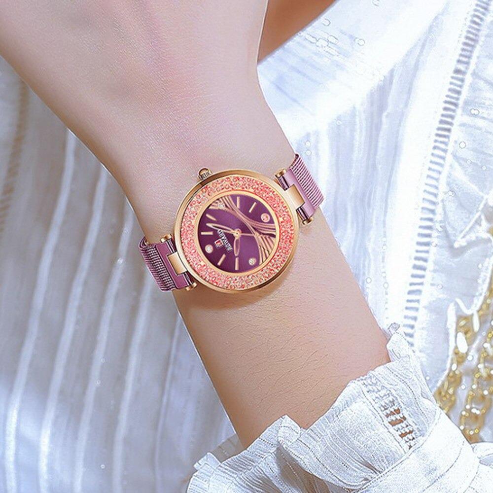 Watch - Rhinestone Embellished Dial Quartz Watch