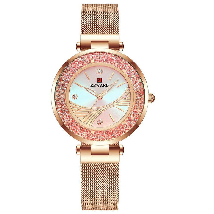 Watch - Rhinestone Embellished Dial Quartz Watch