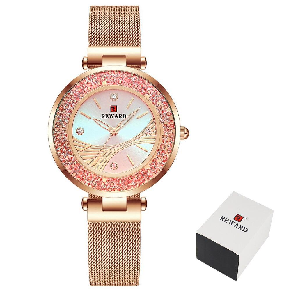 Watch - Rhinestone Embellished Dial Quartz Watch