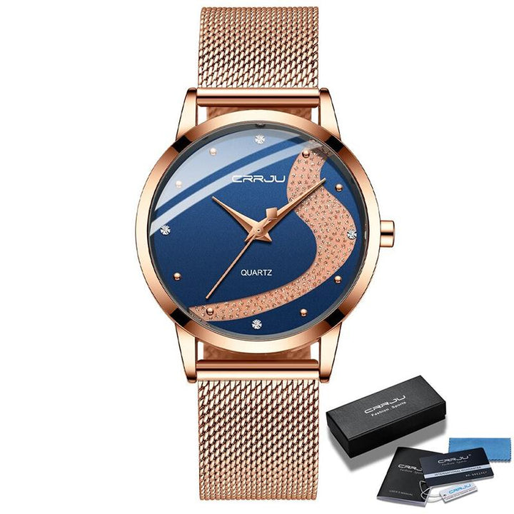 Watch - Rhinestone Encrusted Dial Quartz Watch