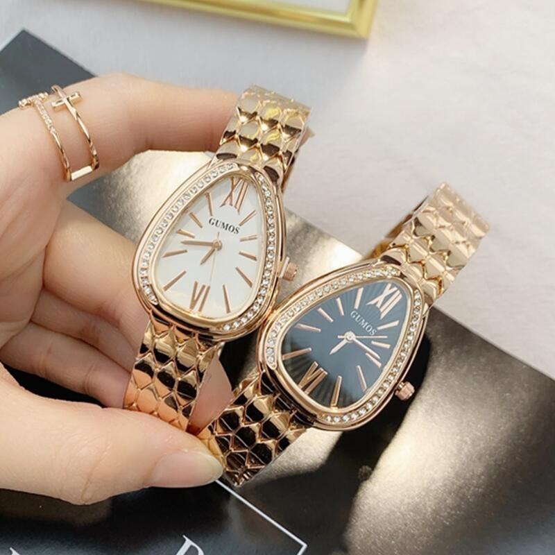 Watch - Rhinestone Snake Head Shape Quartz Watch