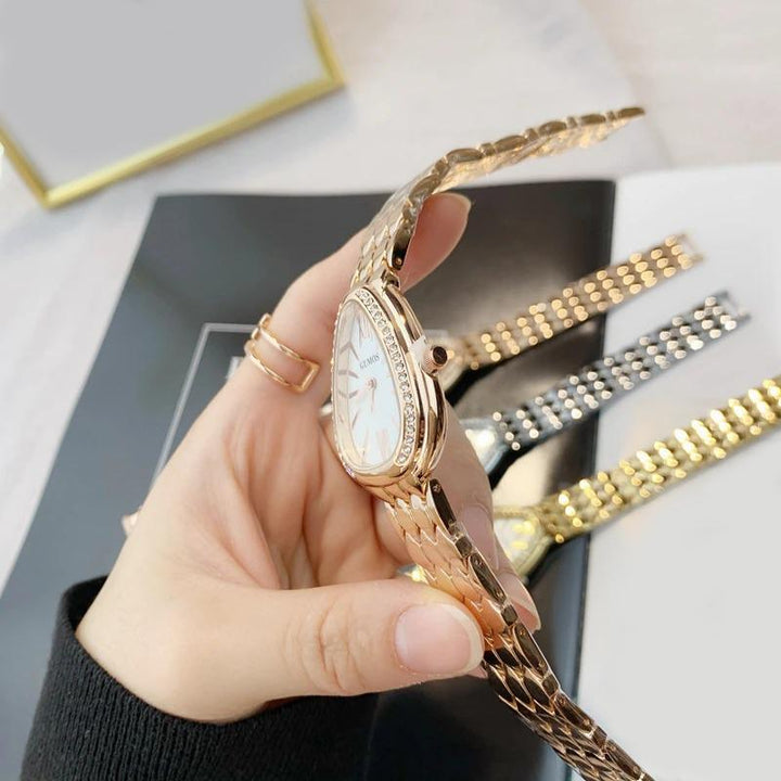 Watch - Rhinestone Snake Head Shape Quartz Watch