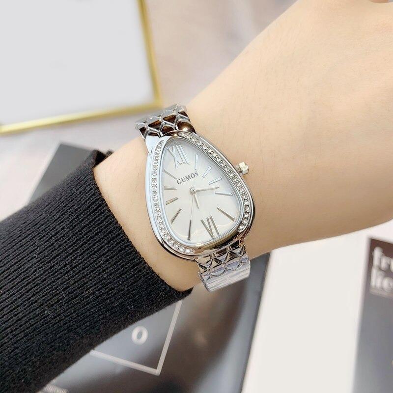 Watch - Rhinestone Snake Head Shape Quartz Watch