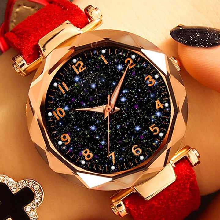 Watch - Romantic Starry Sky Leather Band Quartz Watch