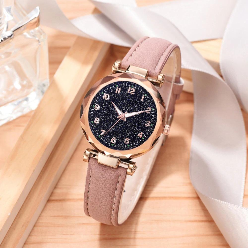 Watch - Romantic Starry Sky Leather Band Quartz Watch