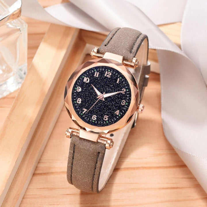 Watch - Romantic Starry Sky Leather Band Quartz Watch