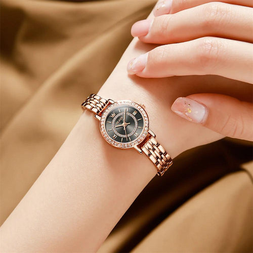 Watch - Shimmering Rhinestone Studded Quartz Watch