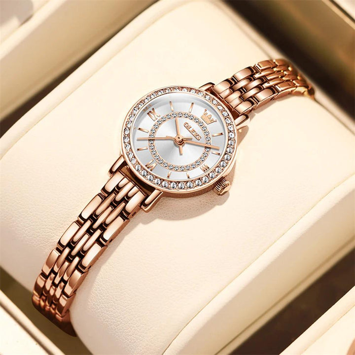 Watch - Shimmering Rhinestone Studded Quartz Watch