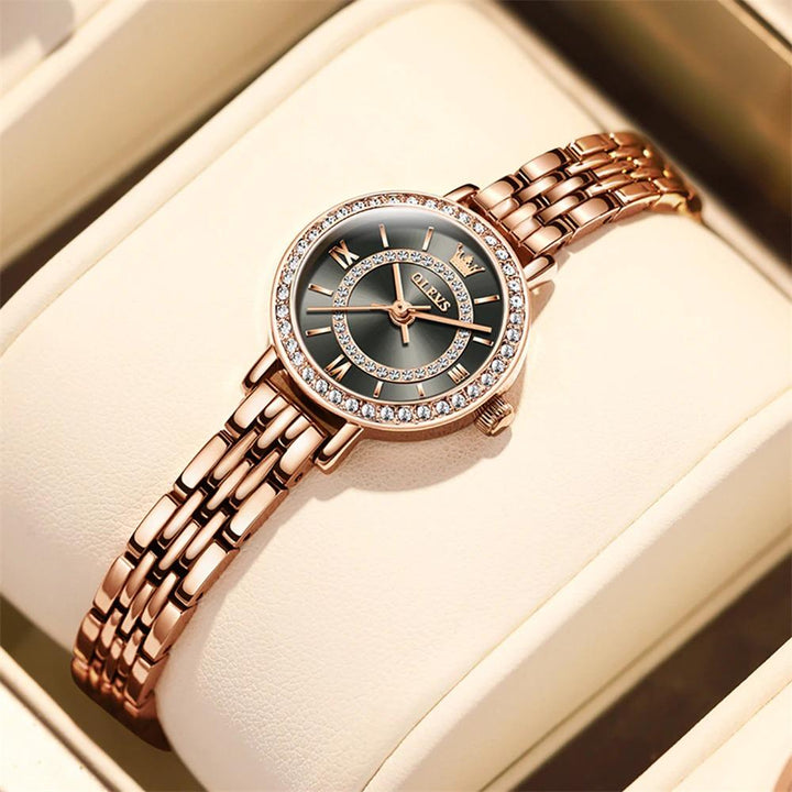 Watch - Shimmering Rhinestone Studded Quartz Watch