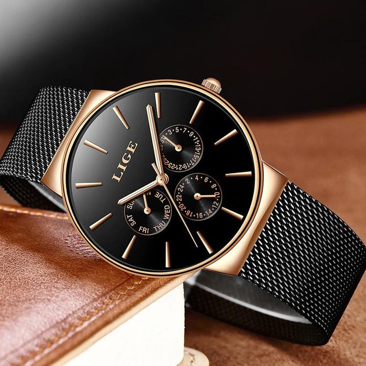 Watch - Slender Fashion Steel Mesh Band Quartz Watch