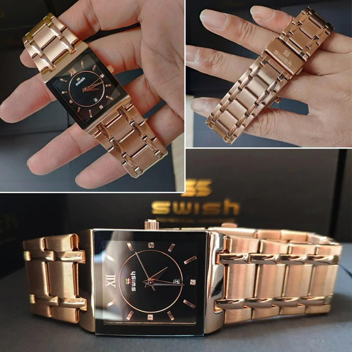 Watch - Smooth And Glossy Square Case Quartz Watch