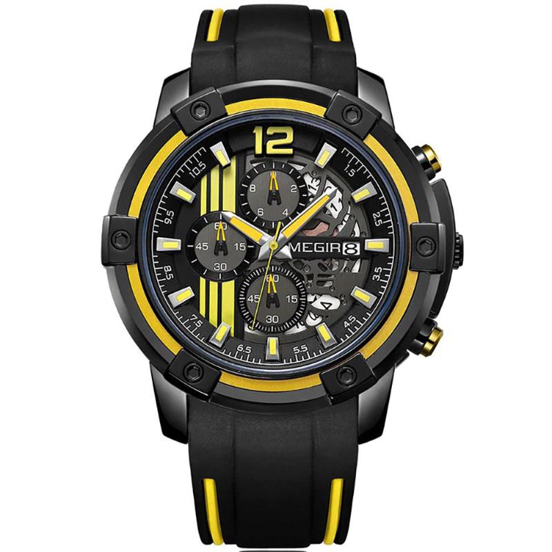 Watch - Smooth Silicone Strap Chronograph Sport Quartz Watch