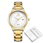 Watch - Snappy Numberless Dial With Stainless Steel Band Quartz Watch