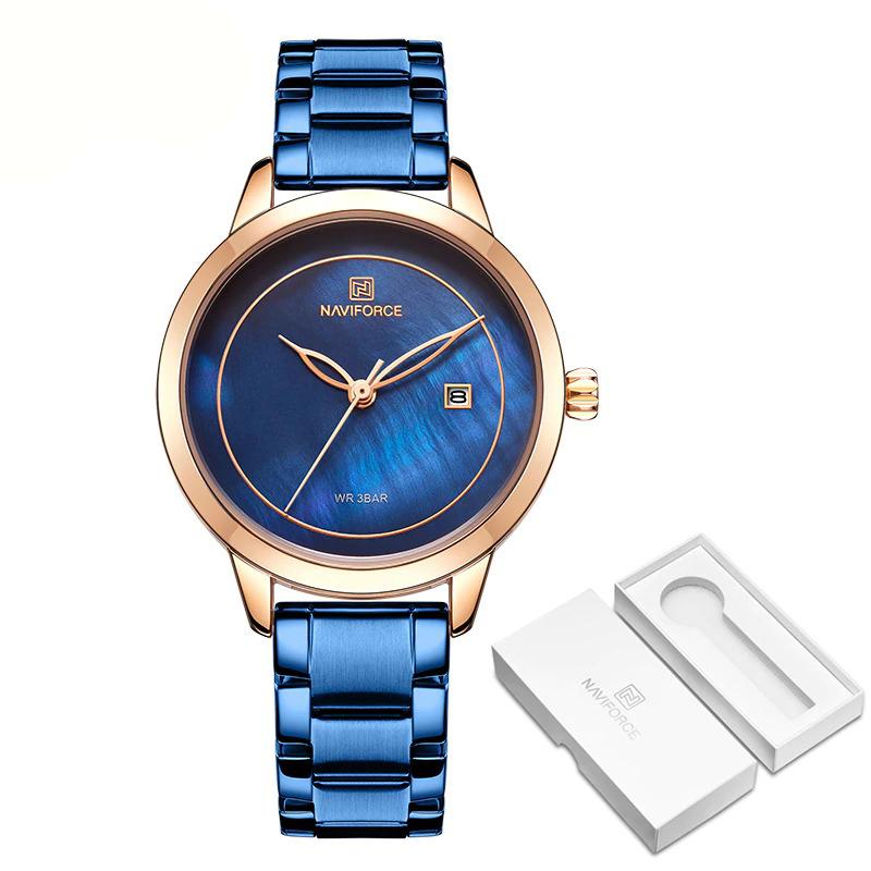 Watch - Snappy Numberless Dial With Stainless Steel Band Quartz Watch