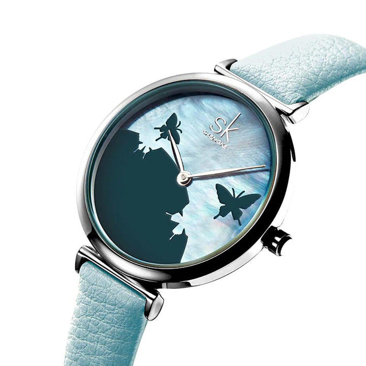 Watch - Sophisticated Butterfly Silhouette Quartz Watch