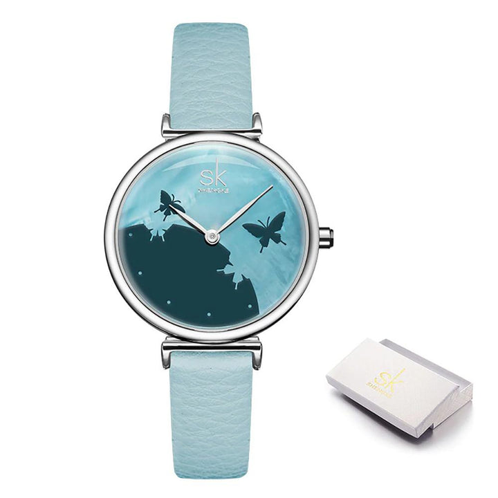 Watch - Sophisticated Butterfly Silhouette Quartz Watch