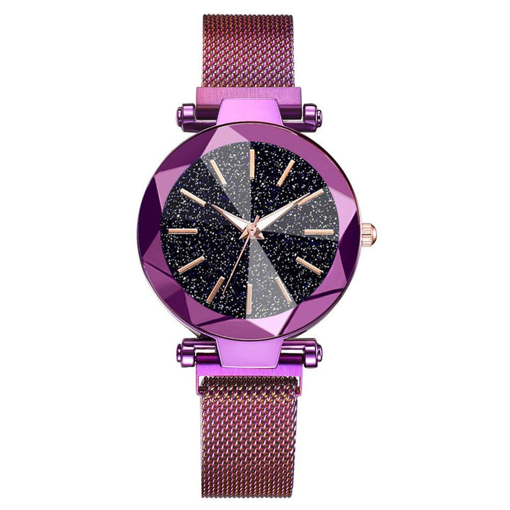 Watch - Sparking Starry Night Sky Stainless Steel Quartz Wrist Watch