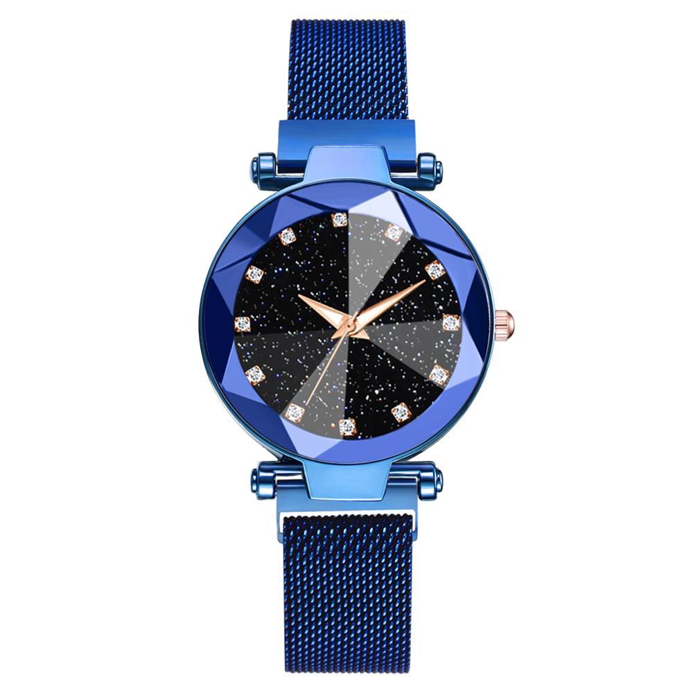 Watch - Sparking Starry Night Sky Stainless Steel Quartz Wrist Watch