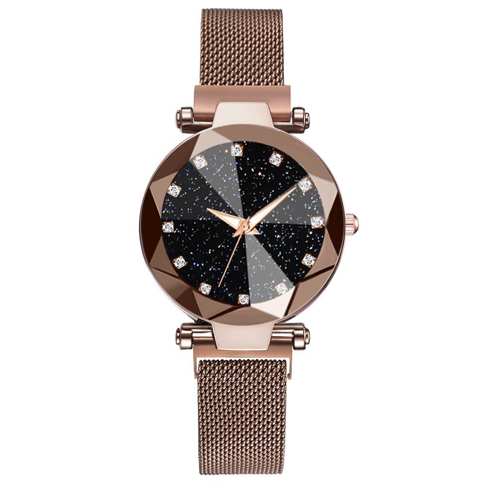 Watch - Sparking Starry Night Sky Stainless Steel Quartz Wrist Watch