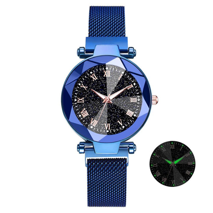 Watch - Sparking Starry Night Sky Stainless Steel Quartz Wrist Watch