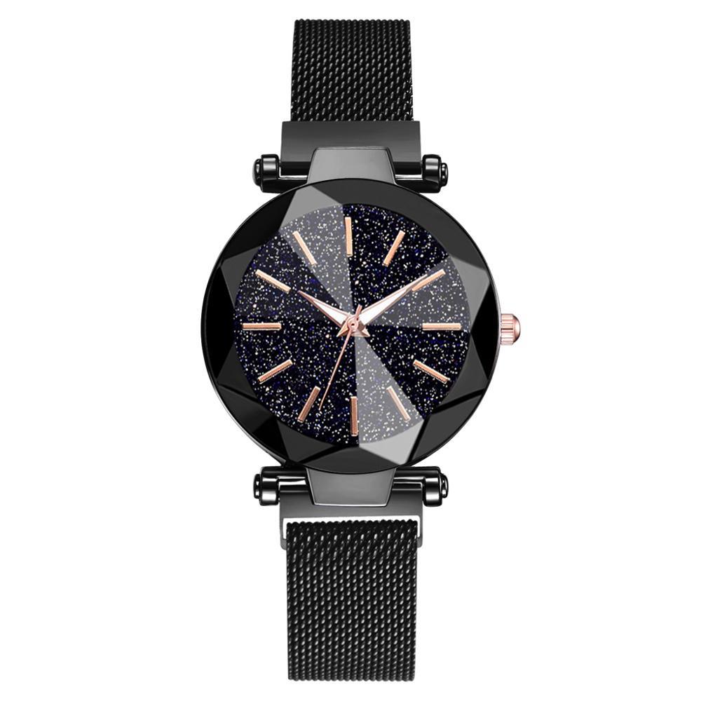 Watch - Sparking Starry Night Sky Stainless Steel Quartz Wrist Watch