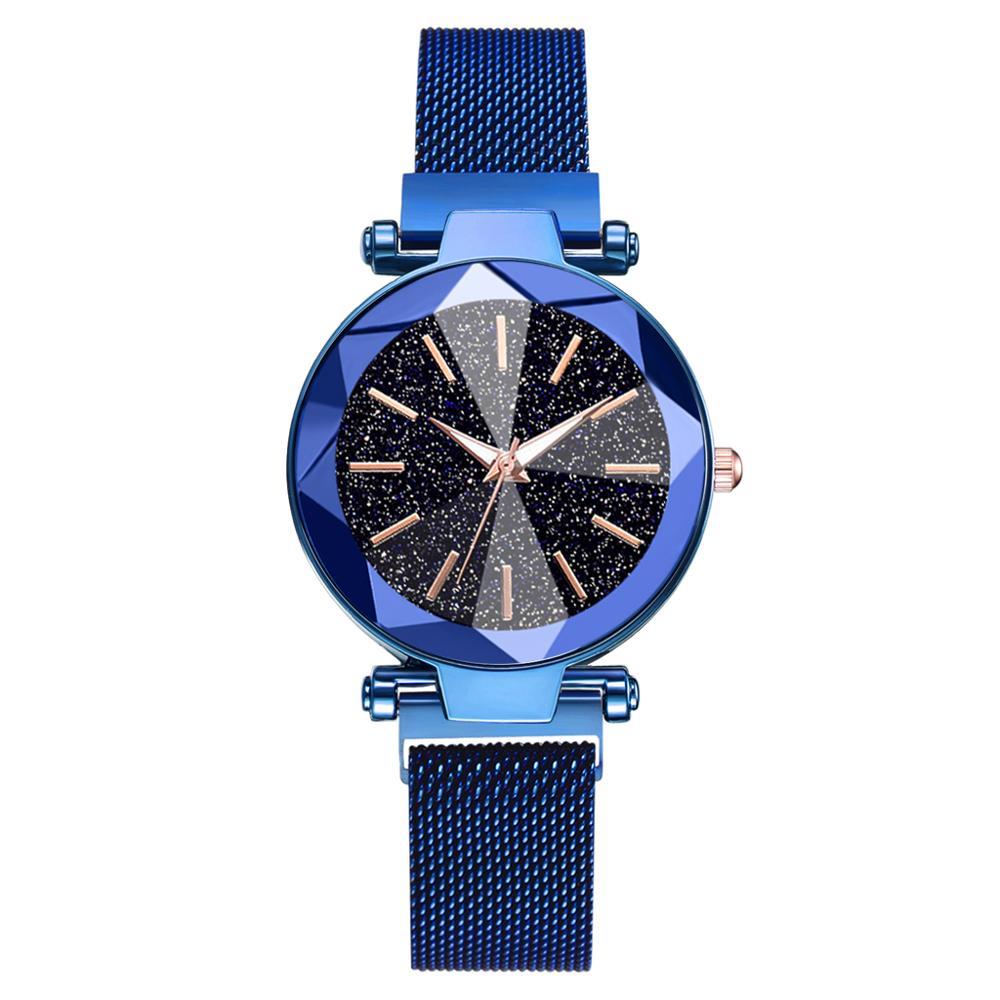 Watch - Sparking Starry Night Sky Stainless Steel Quartz Wrist Watch