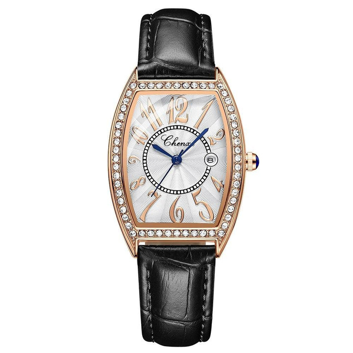 Watch - Sparkling Rhinestone Embedded Quartz Watch