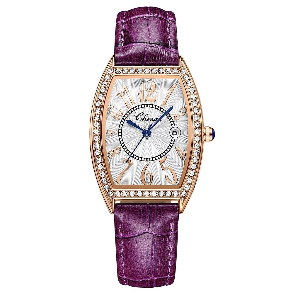 Watch - Sparkling Rhinestone Embedded Quartz Watch