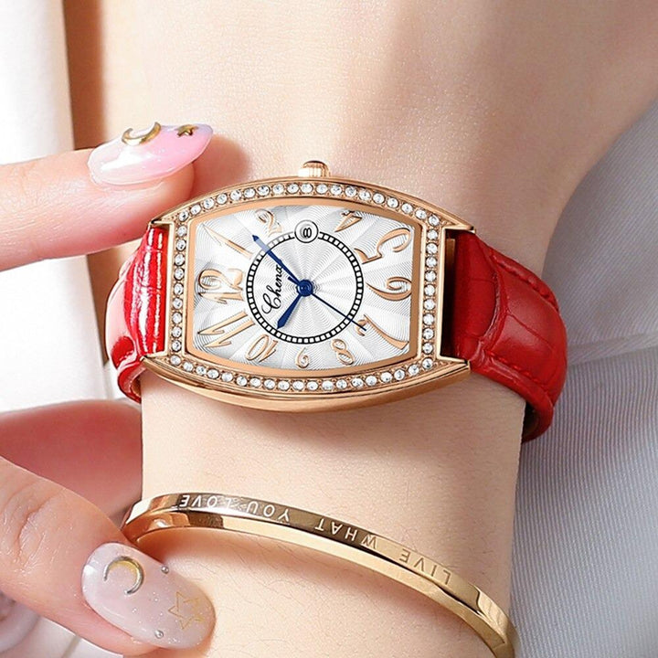 Watch - Sparkling Rhinestone Embedded Quartz Watch