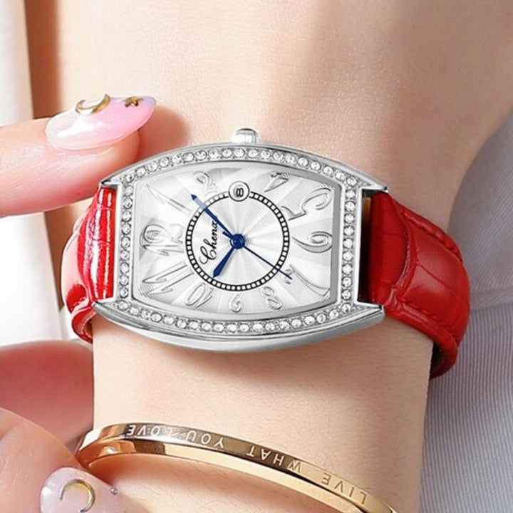 Watch - Sparkling Rhinestone Embedded Quartz Watch