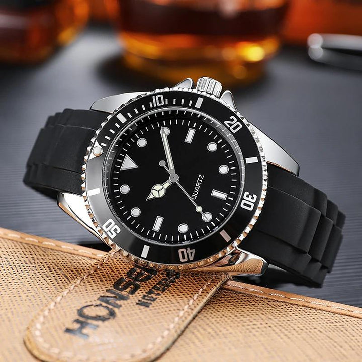 Watch - Spinning Bezel Dial Silicone Strap Quartz Watch